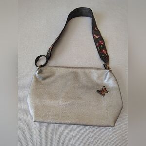 Imoshion Silver Women's Bag with Butterfly Accent
